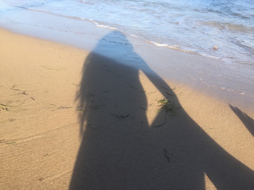 and shadows- even if they make me look gigantic!